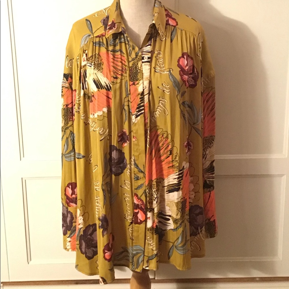 Free People Oversized Shirt S/P